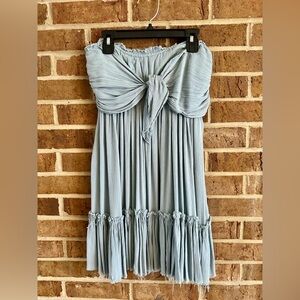 Vici Light Blue Strapless Mini Dress or Top